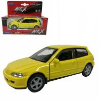 Welly Машинка Honda Civic EG6 43813W-Y желтый