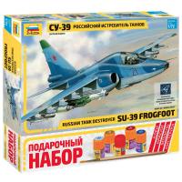 Сборная модель Самолет СУ-39 склейка с подарочным набором