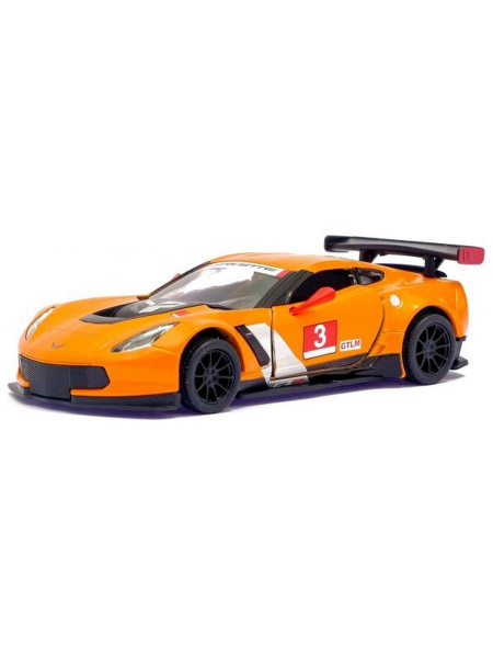 Модель Corvette C7. R Race Car 2016 1:36 (оранжевая)
